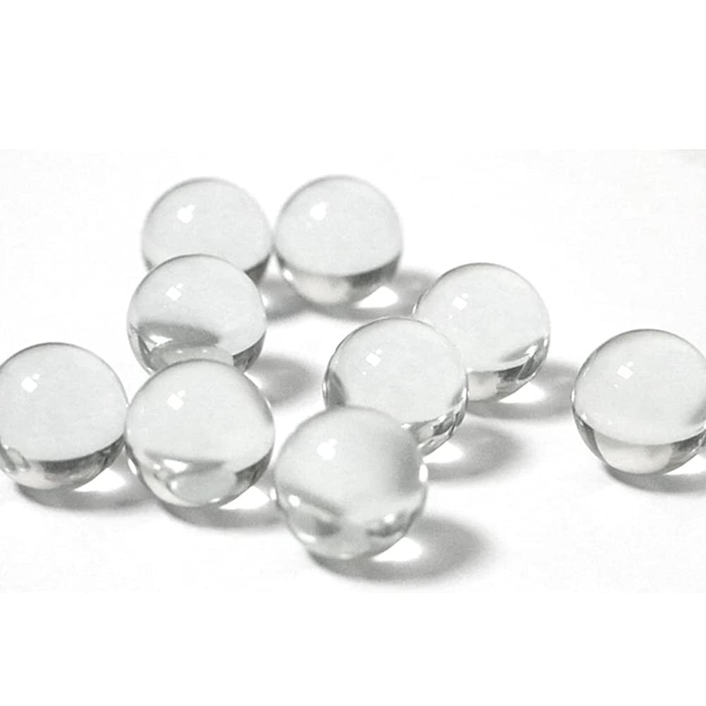 20pcs/Pack 10mm 14mm 16mm Clear Glass Marbles Solid Marble Beads Marbles Games Bouncing Ball Pinball Machine Vase Fish Tank Filler Home Decor (10mm)