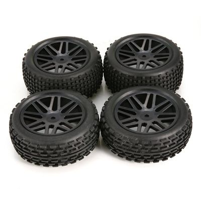 MOUDOAUER 2 Pair Upgrade Rubber Wheel Tires for Wltoys 1/10 1/12 1/14 104001 124019 RC Car Spare Part