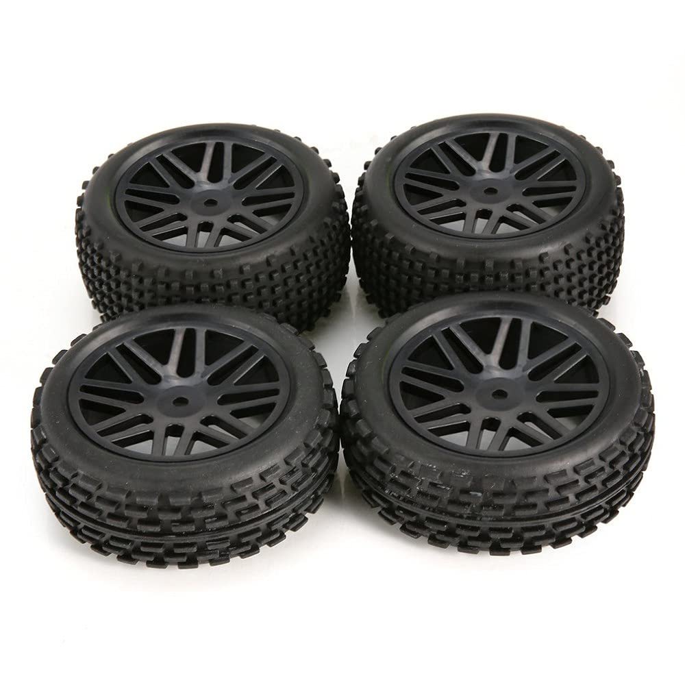 MOUDOAUER 2 Pair Upgrade Rubber Wheel Tires for Wltoys 1/10 1/12 1/14 104001 124019 RC Car Spare Part