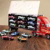 BoomCaCa Toy Truck Transport Car Carrier - 18 Sport Cars in Truck Toys, Toys for Boys and Girls Age 3-10 yrs Old, Ideal Party Christmas Birthday Gift for Kids view 2