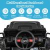 INFANS Kids Ride on Car Truck with 2.4G Remote Control, 12V Battery Powered Electric Cars for Kids w/3 Speeds, Battery Display, LED Lights, Safety Belt, Music & Horn, Bluetooth/FM/USB (Jet Black) view 3