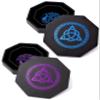 Blue Celtic Knot Dice Tray + Purple Celtic Knot Dice Tray view 1