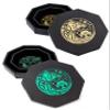 Gold Wolf Dice Tray + Green Wolf Dice Tray view 1