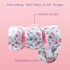 Hi Sprout Toddlers Nap Mat with Removable Pillow and Soft Blanket, Lightweight Daycare Preschool Kindergarten Sleeping Bag, Travel Slumber for Kids Girls Boys (Pink Flowers) view 3
