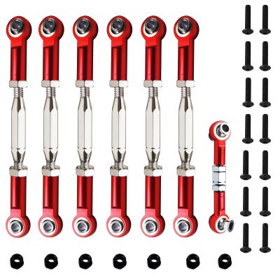Upgrade XZSNLYZ Metal Turnbuckles/Camber Link for 1/10 Traxxas Slash 2WD/4X4, Rustler 2WD/4X4, Hoss 4x4, Stampede 4X4/2WD VXL, Nitro Slash/Rustler,Bandit/VXL RC Car Parts. RED