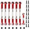 Upgrade XZSNLYZ Metal Turnbuckles/Camber Link for 1/10 Traxxas Slash 2WD/4X4, Rustler 2WD/4X4, Hoss 4x4, Stampede 4X4/2WD VXL, Nitro Slash/Rustler,Bandit/VXL RC Car Parts. RED view 1