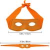 AEVBSOY 3 Pieces Eye mask black bandit thief costume mask highwayman robber fancy dress costume masquerade PVC mask composite color mask view 2