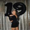 2 Numbers Balloon 40 Inch Black Two Balloon Number Birthday Decor, 2nd 12 21st Party Celebration Decorations Graduations Wedding Baby Shower view 4