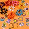 140 Pieces Softball Party Favor Set Softball Team Gifts for Girls Women 20 Satin Softball Scrunchies Hair Ties,20 Adjustable Softball Bracelet and 100 Softball Stickers Softball Birthday Party view 4