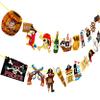 2Pcs Pirate Party Banner Pirate Party Decorations Pirate Birthday Party Cutout Banners for Pirate Theme Party Baby Shower Supplies view 2