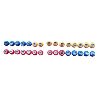 Qianly 30Pcs Bingo Ball Raffle Balls Universal Accessories Replacement Tally Ball 1-30 Numbers for Company Birthday Home Parties Regal Game