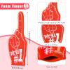 Sosation 48 Pieces Mini Foam Fingers 5.6 Inch Cheerleading Hand School Spirit Craft Foam Fingers for Sports Events Games Party Supplies view 2