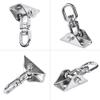 360 Swivel Swing Hangers for 1200lb Heavy Duty in 304 Stainless Steel, Swing Hook Set Fits Wood & Concrete for Yoga, Hammock, Trapeze, Boxing Sandbag Lifting Rope and Playground Suspension Equipments view 4