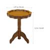 LOGOFUN 2 Pcs Miniature Wooden Table 1:12 Scale Round End Table Model Dollhouse Furniture Accessories view 2