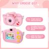 ENGUNS Kids Camera for Girls Age 3-12, 32MP HD Digital Camera for Kids, Dual Lens Toddler Camera, Video Camera for Toddlers, Girls Birthday Gifts Toys view 3