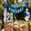 28th Birthday Party Decoration Blue for Him, Happy Birthday Banner Blue Number 28 Birthday Star Foil Balloons Latex Confetti Balloons for Men Him 28 Years Old Birthday Supplies(28th) view 2