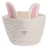 Zerodeko Organize Your Home Rabbit Ear Snack Toy Storage Basket Woven Decorative Basket view 1