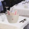 Zerodeko Organize Your Home Rabbit Ear Snack Toy Storage Basket Woven Decorative Basket view 3