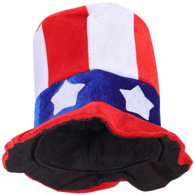 Amosfun Uncle Hat Patriotic Hat With Stars 4th of July Party Accessory Patriotic Accessories America Flag 4th of July Costume Men