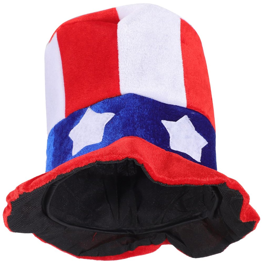 Amosfun Uncle Hat Patriotic Hat With Stars 4th of July Party Accessory Patriotic Accessories America Flag 4th of July Costume Men