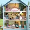 TuKIIE DIY Miniature Dollhouse Kit with Furniture, 1:32 Scale Creative Room Opened & Closed Mini Wooden Doll House for Kids Teens Adults(Molan House) view 3