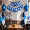 22nd Birthday Party Decoration Blue for Him, Happy Birthday Banner Blue Number 22 Star Foil Balloons Latex Confetti Balloons for Men Him Boyfriend 22 Years Old Birthday Supplies(22nd) view 2