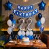 22nd Birthday Party Decoration Blue for Him, Happy Birthday Banner Blue Number 22 Star Foil Balloons Latex Confetti Balloons for Men Him Boyfriend 22 Years Old Birthday Supplies(22nd) view 3