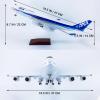 DKHOUN 18.5Inch ANA B747-400 Airplane Model with Wheels - Large Scale Jet Aircraft Resin Display Model for Collectors and Aviation Enthusiasts view 2