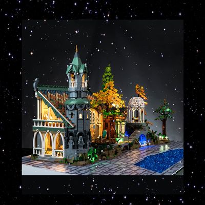 Brick Shine Light kit for The Lord of The Rings: Rivendell 10316(Model Set is not Included) (Classic)