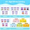 QuTZ Talking Flash Cards,ABC Learning for Toddlers 2-4, Autism Toys, Speech Therapy Toys, Educational Words Flash Cards Kindergarten for Boys and Girls, 272 Sight Words view 2