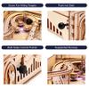 ROKR Miniature Pinball Machine-3D Wooden Puzzles for Adults-DIY Wood Model Kits for Adults-Toy Gifts for Ages 14 and Up view 4