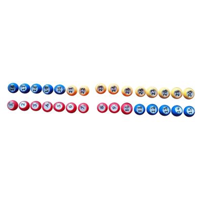 Simhoa 30x Bingo Ball Tally Ball Accessories Replacement Universal Raffle Balls 1-30 Numbers for Birthday Office Family Traveling Camping