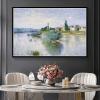 DIY Oil Painting Kit,The Seine at lavacourt Painting by Claude Monet DIY Oil Painting Paint by Number Kits view 2