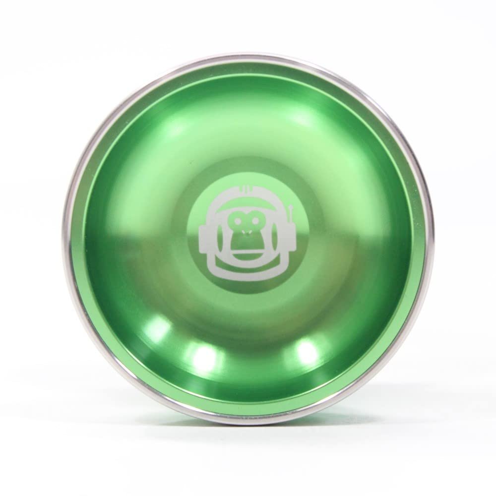 Spintastics Space Monkey Yo-Yo - Unresponsive or Responsive Play - Bi-Metal Yo-Yo (Green)