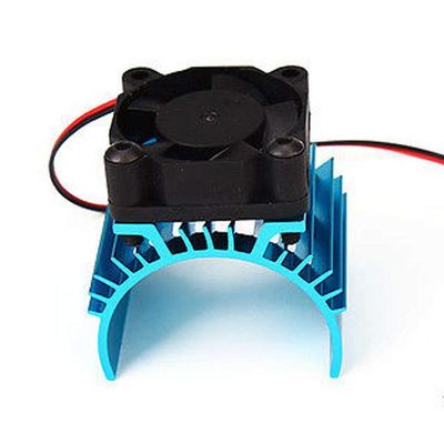 MOUDOAUER Aluminum RC Heat Sink Motor Heatsink with Fan Cooling Head Vent 540 545 3650 Size for Himoto kata 1:10 Car Spare Part Accessory
