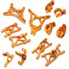 Integy Orange Billet Machined Suspension Upgrade Kit for Losi 1/10 2WD 22S Drag Car view 1
