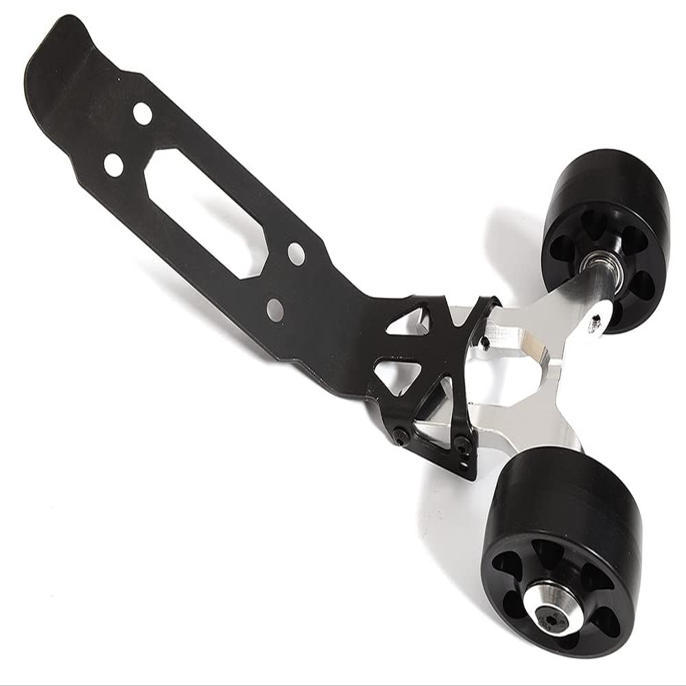 Silver Billet Machined Wheelie Bar for Traxxas 1/10 Maxx 4S Monster Truck 8976