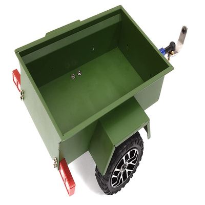 Integy Realistic Metal Cargo Utility Box Trailer for 1/24 Scale RC Models 144x91x53mm
