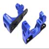 Blue Billet Machined Caster Blocks for Traxxas 1/10 Scale Hoss 4X4 6832 view 1