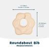 Tiny Twinkle Roundabout Drool Bibs 3 Pack - 360 Rotating Waterproof and Absorbent Teething Baby Bibs (Light Natural Set 3-Pack) view 4