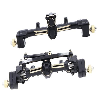 Alloy Machined Front & Rear Wide Axle Set w/Portal for Axial SCX24 W=110mm