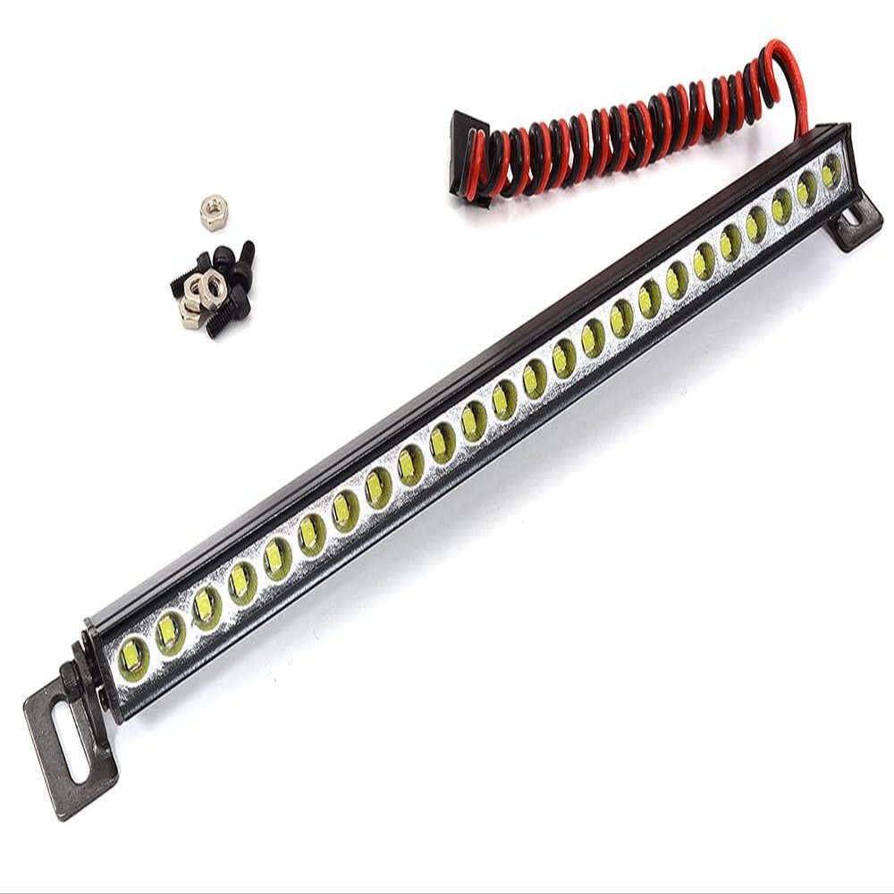 Integy Realistic Roof Top LED HV 148mm Light Bar 5V-14.8V 168x16x15mm for 1/10 Crawler