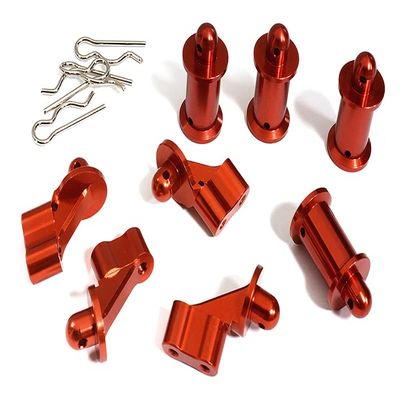 Machined Front & Rear Body Mount Set for Arrma 1/8 Kraton 6S BLX V3 AR330230