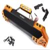 Orange Heavy-Duty Metal Bumper with LED Lights for Traxxas X-Maxx 4X4 view 1