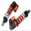 Red Billet Machined Piggyback Shocks Pair for Traxxas 1/10 Maxx 4S 8961 view 1