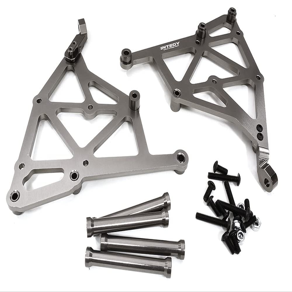 Integy Grey Billet Machined Wing Mount Upgrade for Losi 1/5 Desert Buggy XL-E & 2.0