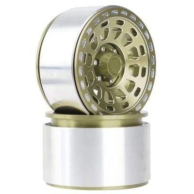 Alloy Machined Wheels (2) for Axial SCX6 45001