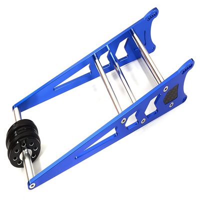 Blue Billet Machined Wheelie Bar Upgrade for Traxxas 1/10 Drag Slash 2WD