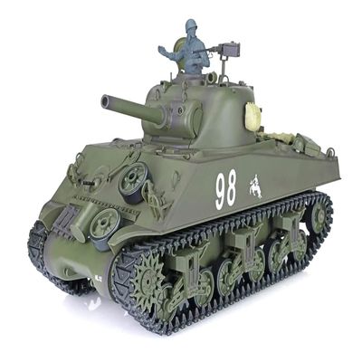 Integy 1/16 Scale USA M4A3 Sherman Main Battle Tank, RC Model HL3898-1Upg 7.0