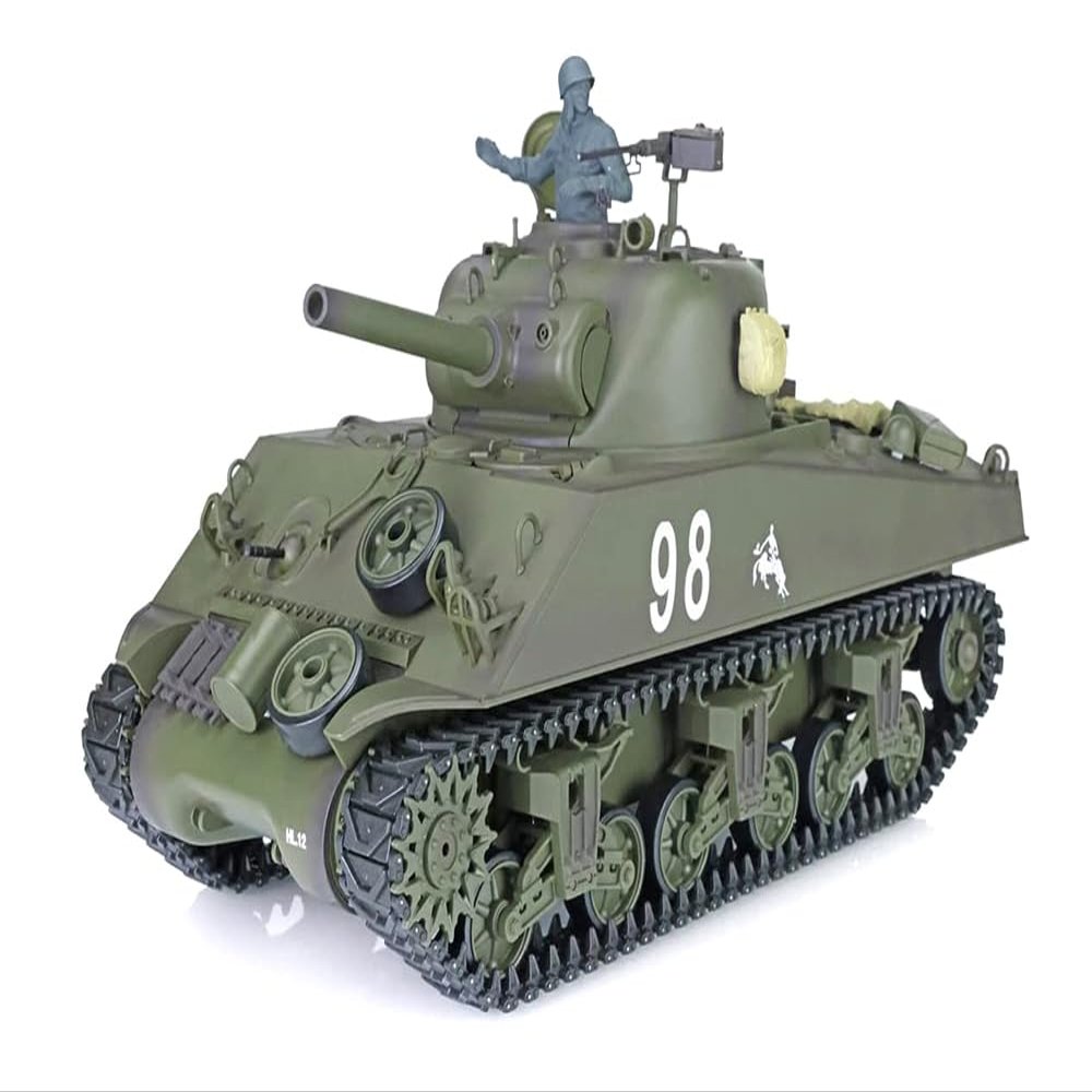 Integy 1/16 Scale USA M4A3 Sherman Main Battle Tank, RC Model HL3898-1Upg 7.0